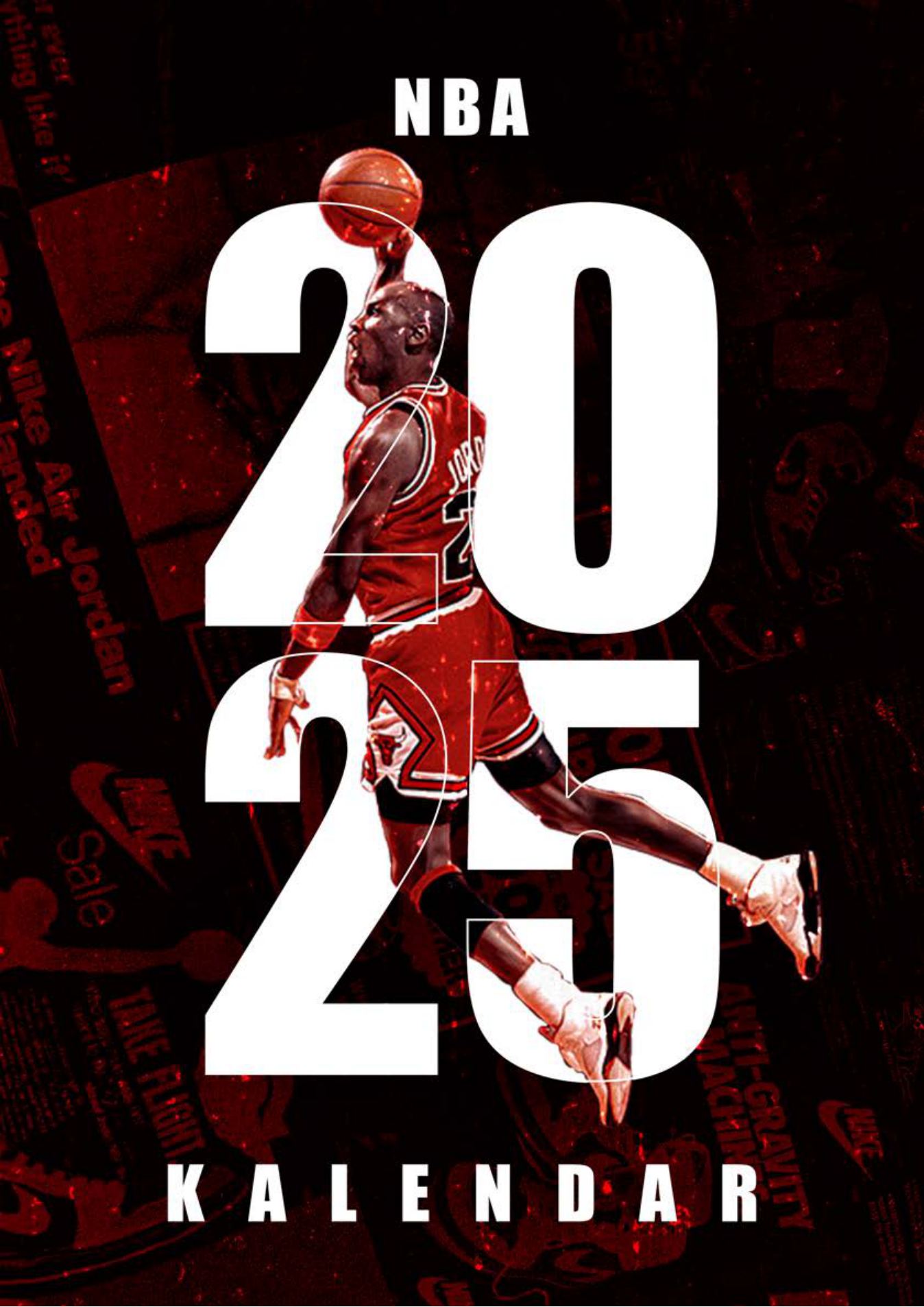 NBA 2025 calendar cover
